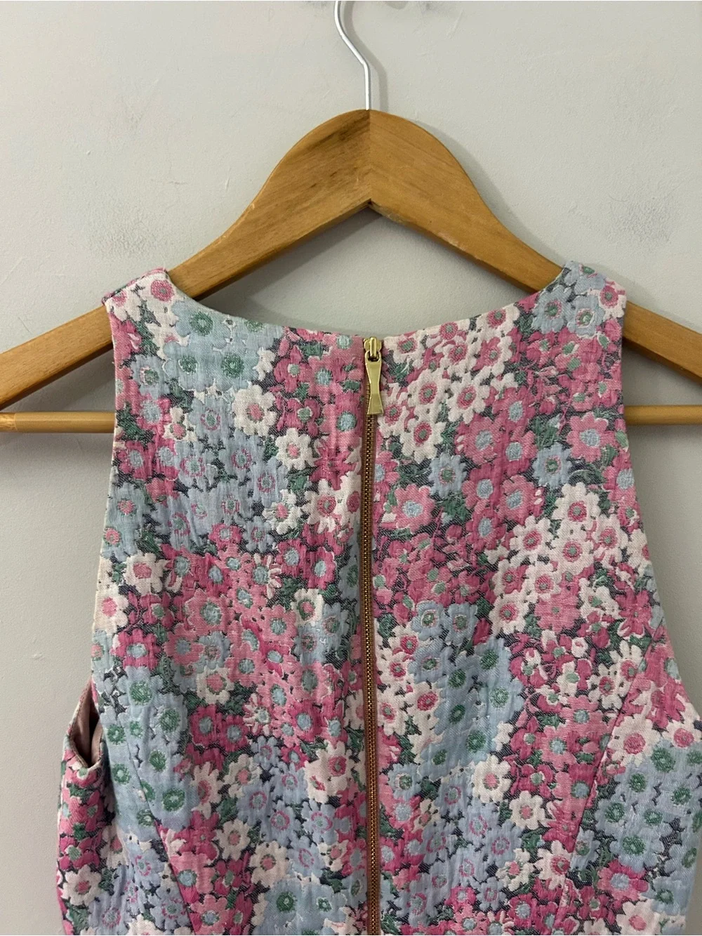 Kate Spade California Dreaming Jacquard Floral Sleeveless A-line Mini Dress